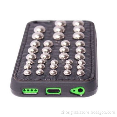 New phone cover pentacle rivet case protective wild style for iPhone 5C